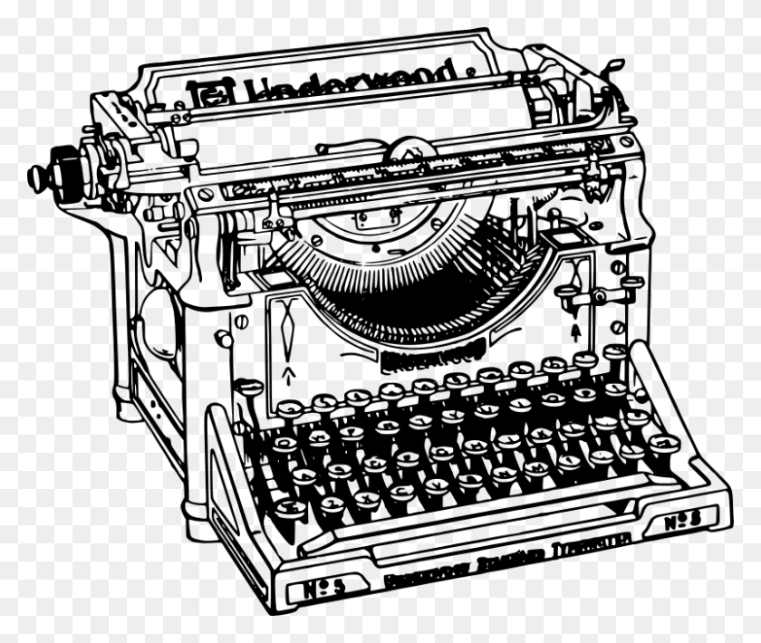 800x667 Transparent Typewriter Clipart, Gray, World Of Warcraft HD PNG Download