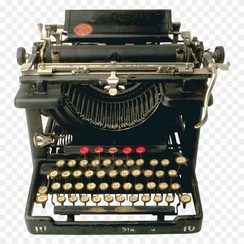 748x782 Transparent Typewriter Typewriter Transparent, Machine, Engine, Motor HD PNG Download