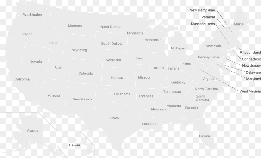 Usa Outline 8th Circuit, Chart, Plot, Map, Atlas Transparent PNG