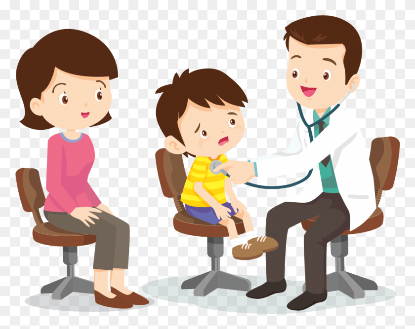 996x776 Transparent Vaccine Clipart See A Doctor Cartoon, Sitting, Person, Human HD PNG Download