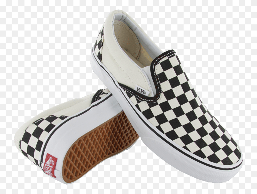 751x576 Transparent Vans Checkered Checkerboard Slip Ons, Clothing, Apparel, Shoe Descargar Hd Png