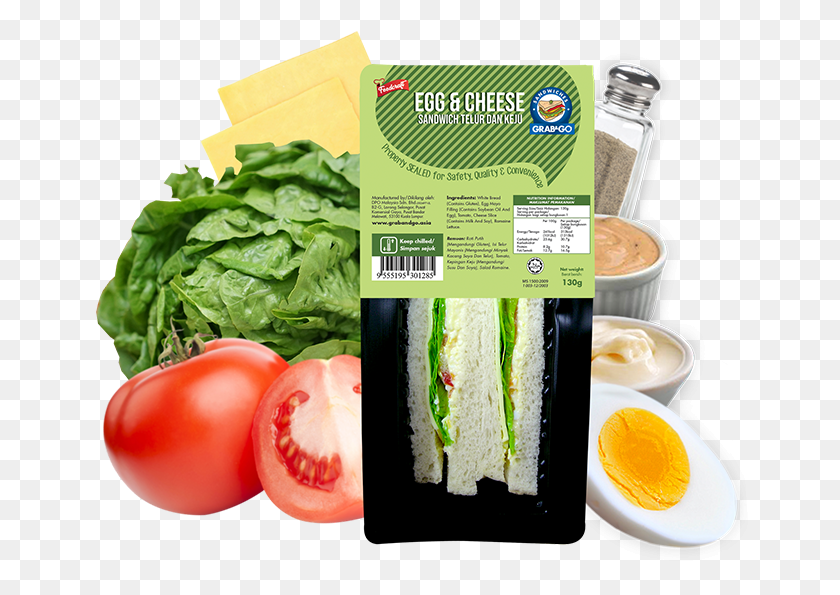 658x535 Transparent Veg Sandwich Sandwich Grab And Go, Plant, Food, Vegetable HD PNG Download