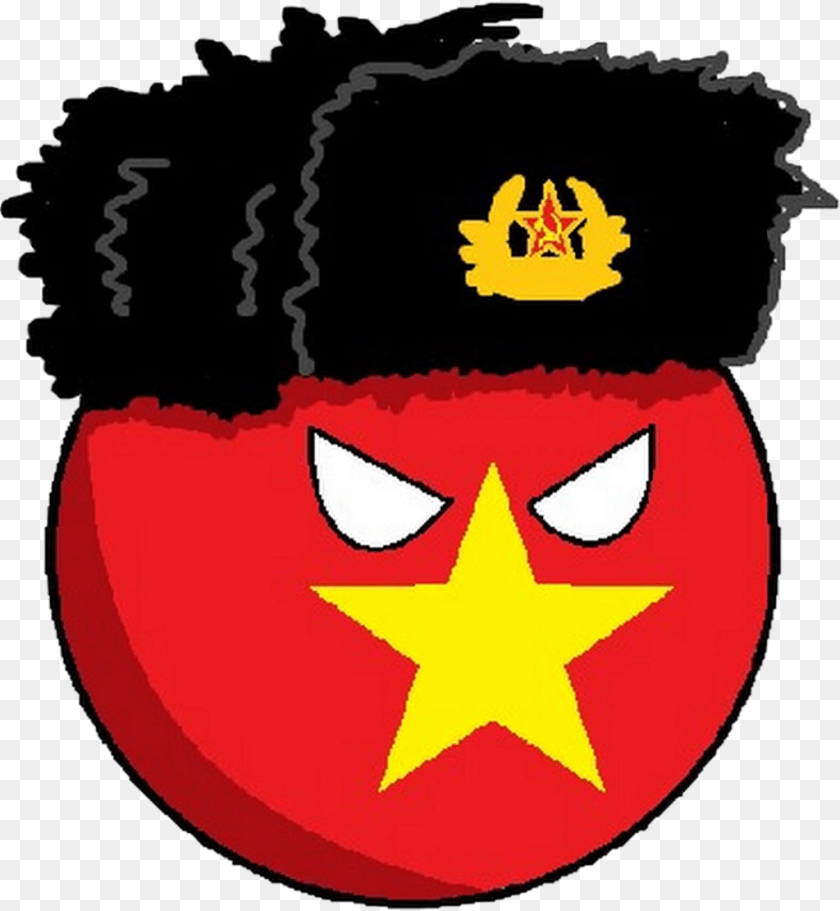 1024x1110 Vietnam Flag Vietnam Countryball, Person, Symbol, Face, Head Transparent PNG