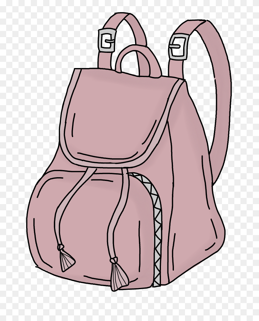 673x978 Transparent Walking To School Clipart Backpack, Bag, Handbag, Accessories HD PNG Download