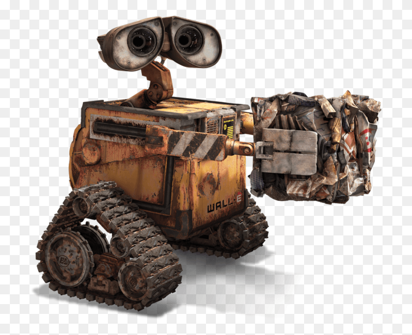 718x623 Transparent Wall E, Robot, Bulldozer, Tractor HD PNG Download