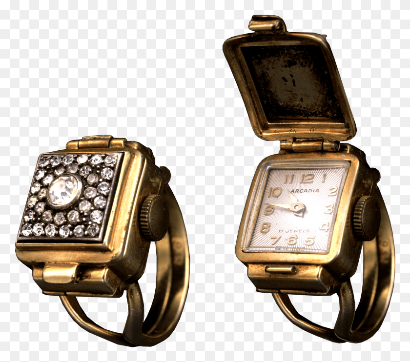 1495x1308 Transparent Watches Vintage Arcadia Ring Watch, Wristwatch, Jewelry, Accessories HD PNG Download