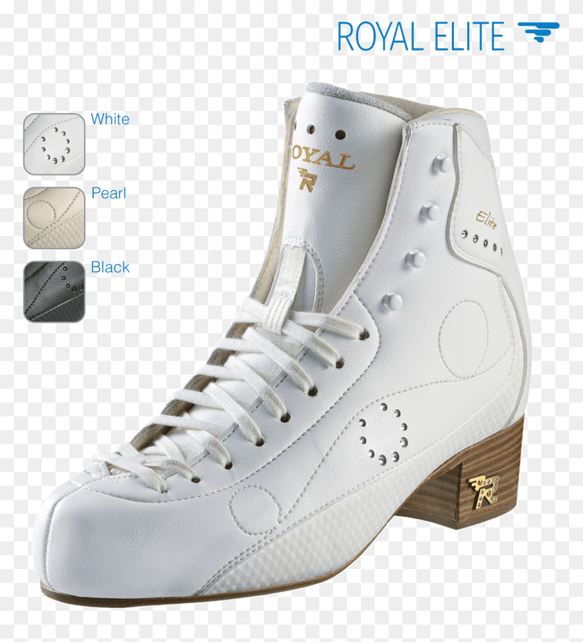1673x1857 Transparent White Pearl Risport Royal Pro, Shoe, Footwear, Clothing Descargar Hd Png