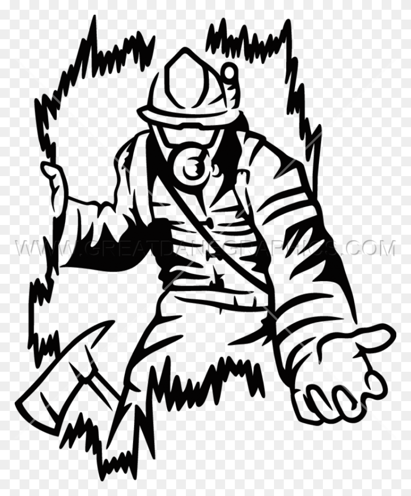 825x1010 Transparent White Vignette Firefighter Black And White, Archer, Archery, Sport HD PNG Download