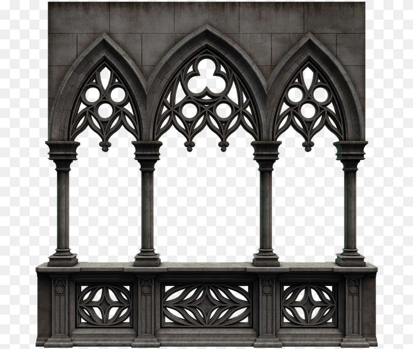 Transparent White Window Frame Varanda Por Do Sol, Arch, Architecture, Building, Gothic Arch PNG