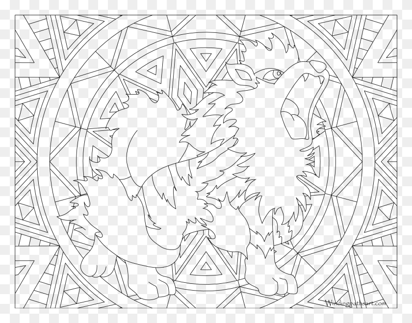3038x2336 Transparent Winding Path Clipart Black And White Vulnona Pokemon Coloring Pages, Gray, World Of Warcraft HD PNG Download