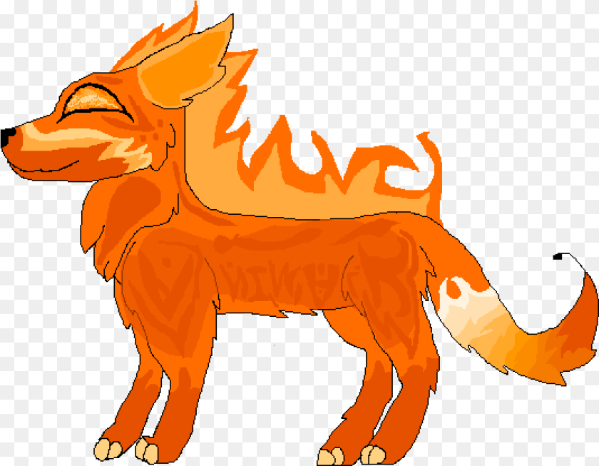 Transparent Wolf Cartoon Fire Wolf Cartoon, Baby, Person, Animal, Coyote Sticker PNG