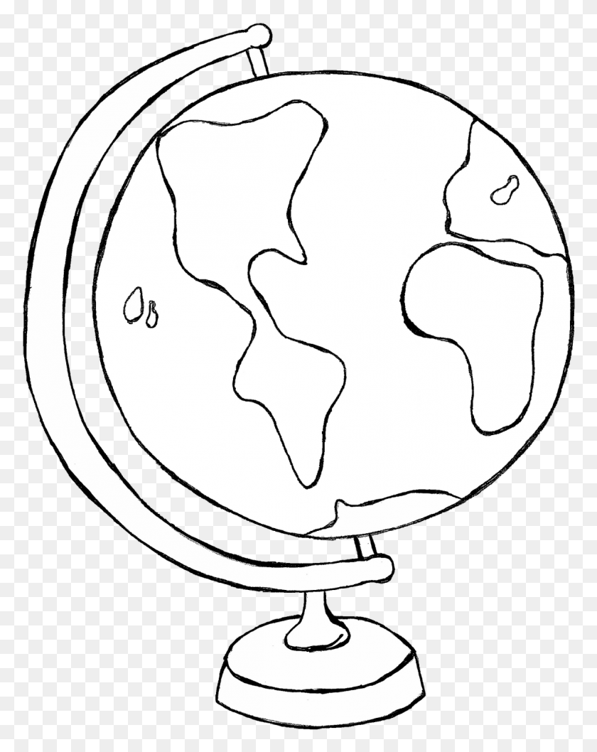 1173x1502 Transparent World Globe 2 Clipart Globe Clip Art Black And White, Outer Space, Astronomy, Space HD PNG Download