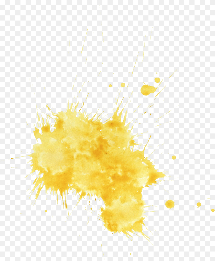 1465x1773 Yellow Paint Yellow Paint Splash, Flare, Light, Fireworks, Stain Sticker PNG