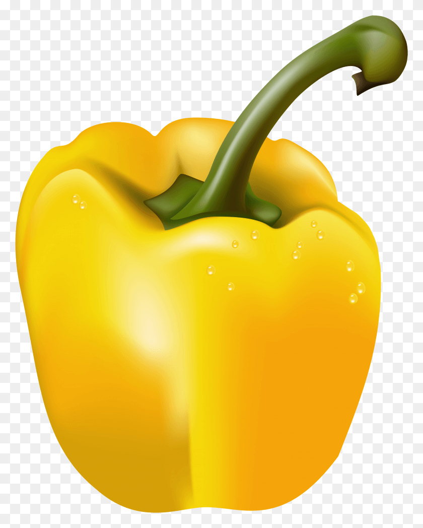 2982x3779 Transparent Yellow Pepper Clipart Picture Pepper Clipart Transparent Background, Plant, Vegetable, Food HD PNG Download