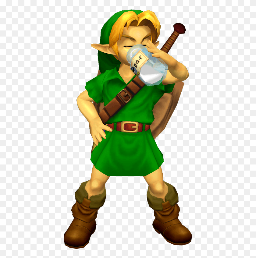 423x787 Transparent Young Link Young Link Milk Taunt, Elf, Costume, Person HD PNG Download
