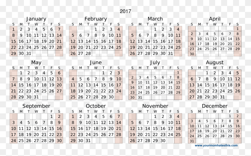 2008x1194 Descargar Png Calendario 2018 De Alta Calidad, Texto, Marcador, Menú Hd Png