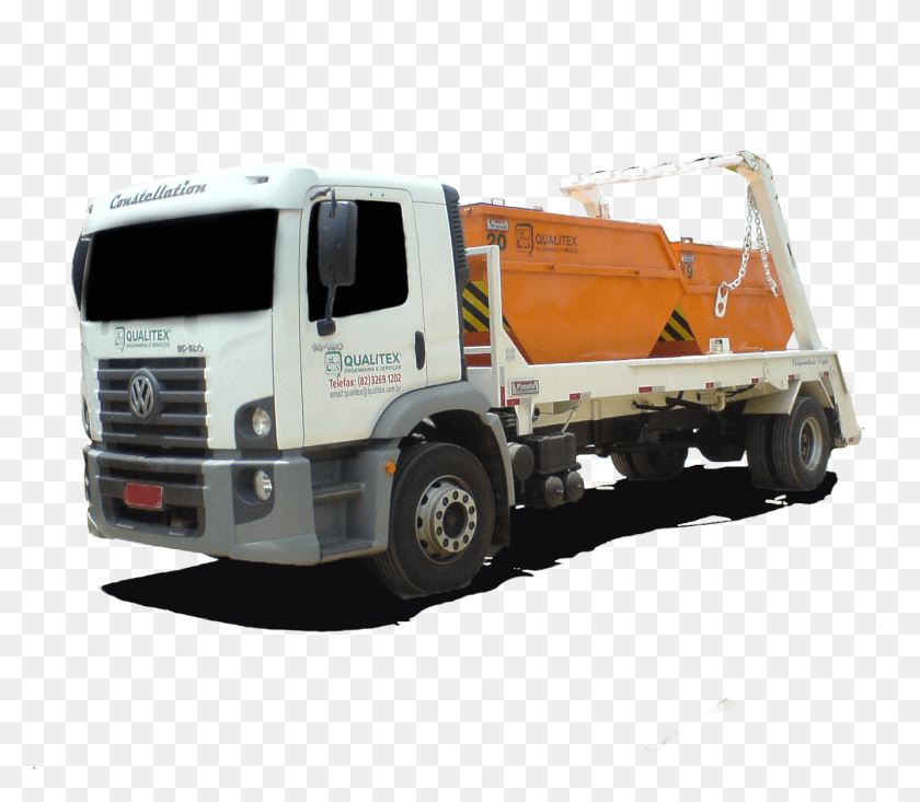1335x1152 Transporte De Resduos Acondicionados Em Containers Trailer Truck, Vehicle, Transportation, Trailer Truck HD PNG Download