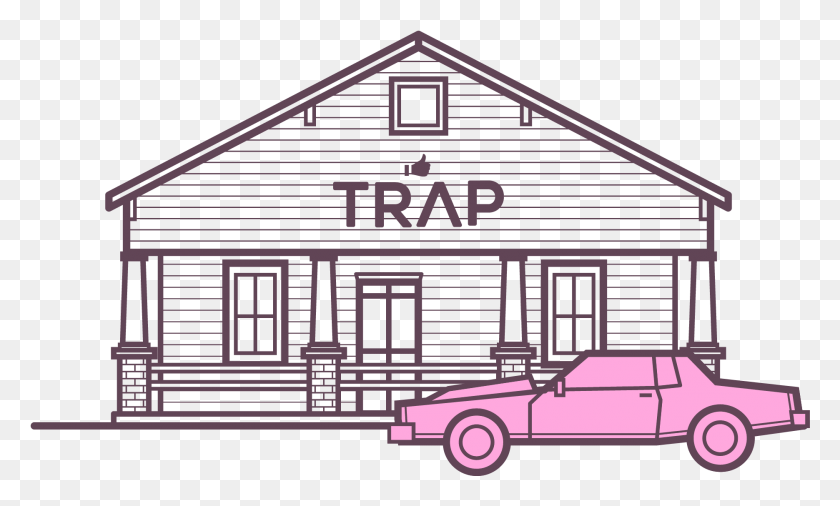 1871x1070 Trap House Transparent Background Drawing Of A Trap House, Housing, Building, Car HD PNG Download