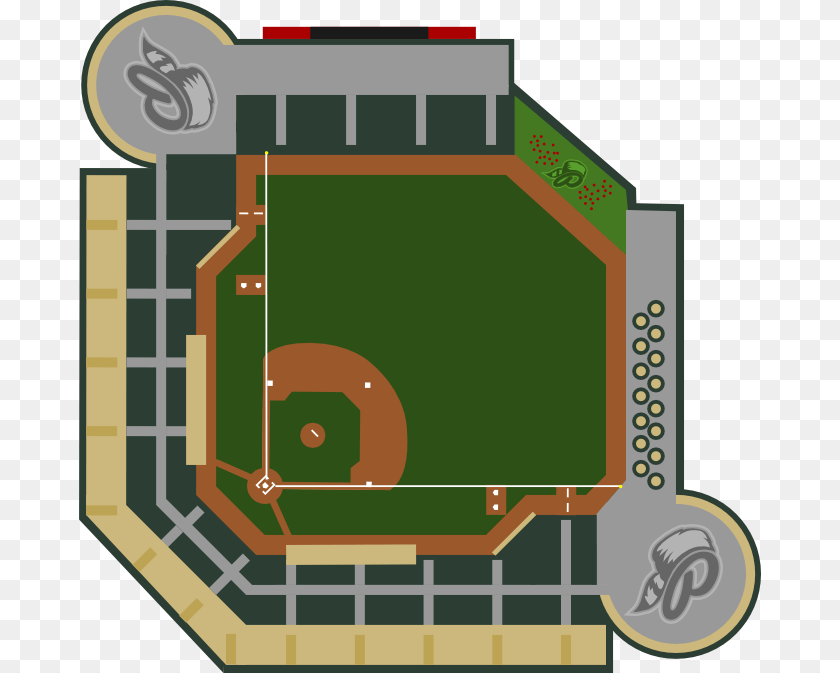 682x673 Trappersstadiumpng Soccer Specific Stadium, Cad Diagram, Diagram Sticker PNG