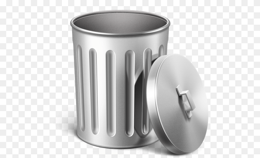 512x512 Trash Can, Tin, Trash Can, Bottle, Shaker Sticker PNG