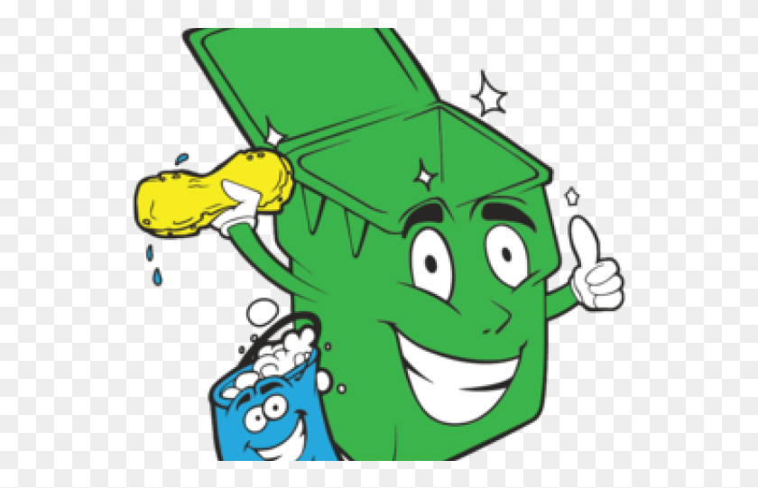 549x481 Trash Can Clipart Cleaner Cartoon, Graphics, Green HD PNG Download