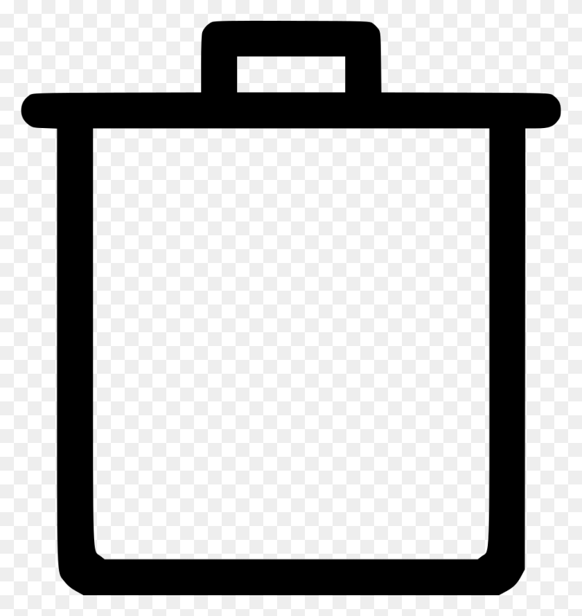 920x980 Trash Can Comments, Briefcase, Bag, White Board HD PNG Download