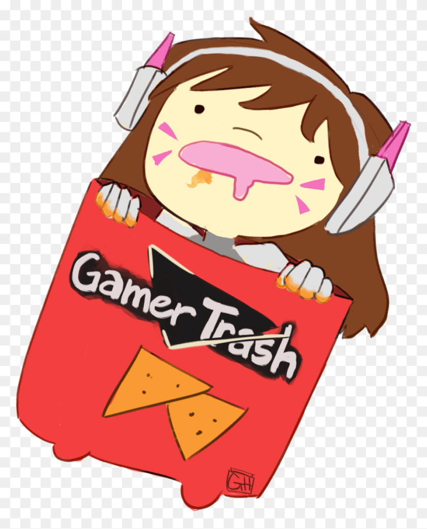 894x1125 Trash Gamer, Еда, Женщина, Сладости Hd Png Скачать