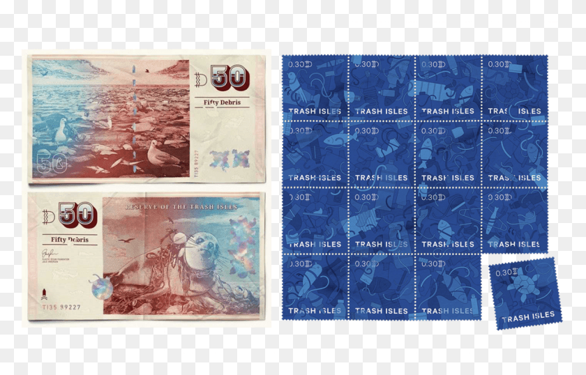 1141x700 Trash Isles Ilha De Lixo Dinheiro E Selo Trash Isles Passport Currency, Text, Money, Id Cards HD PNG Download