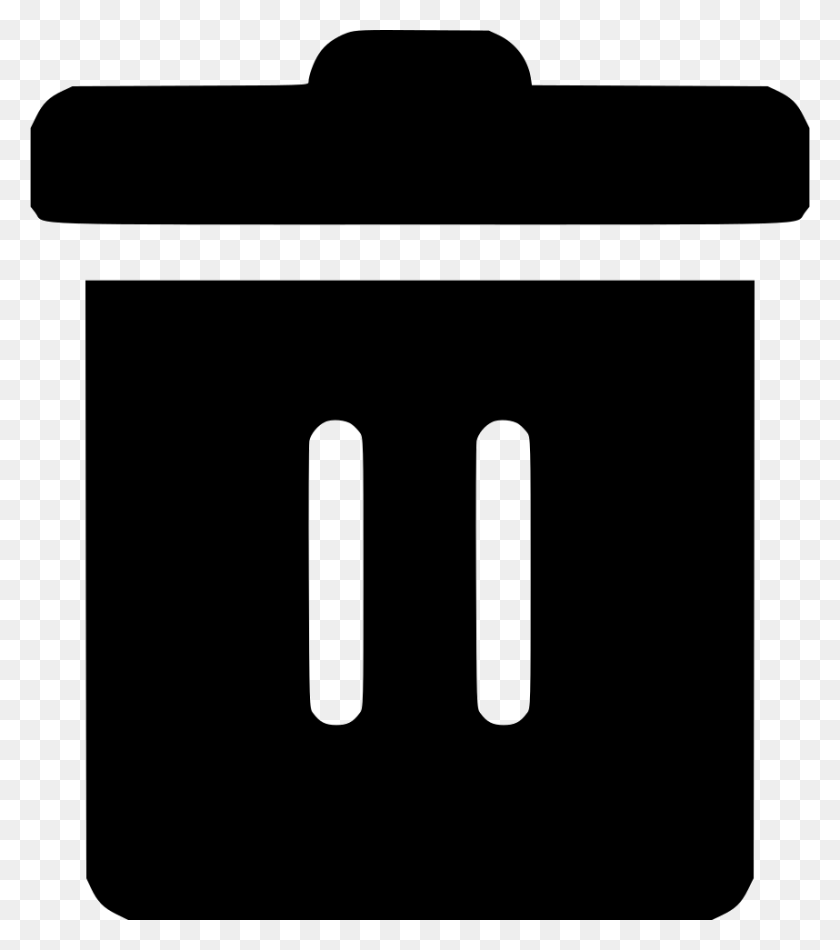 858x980 Trashcan Svg Icon Free Font Awesome Trash Icon Svg, Label, Text, Symbol HD PNG Download