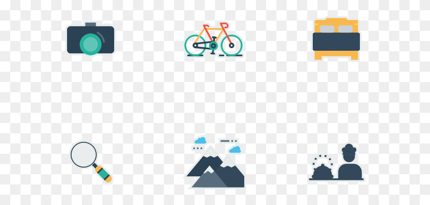 588x340 Travel And Hotel Icon Pack Graphic Design, Triangle, Vehicle, Transportation HD PNG Download