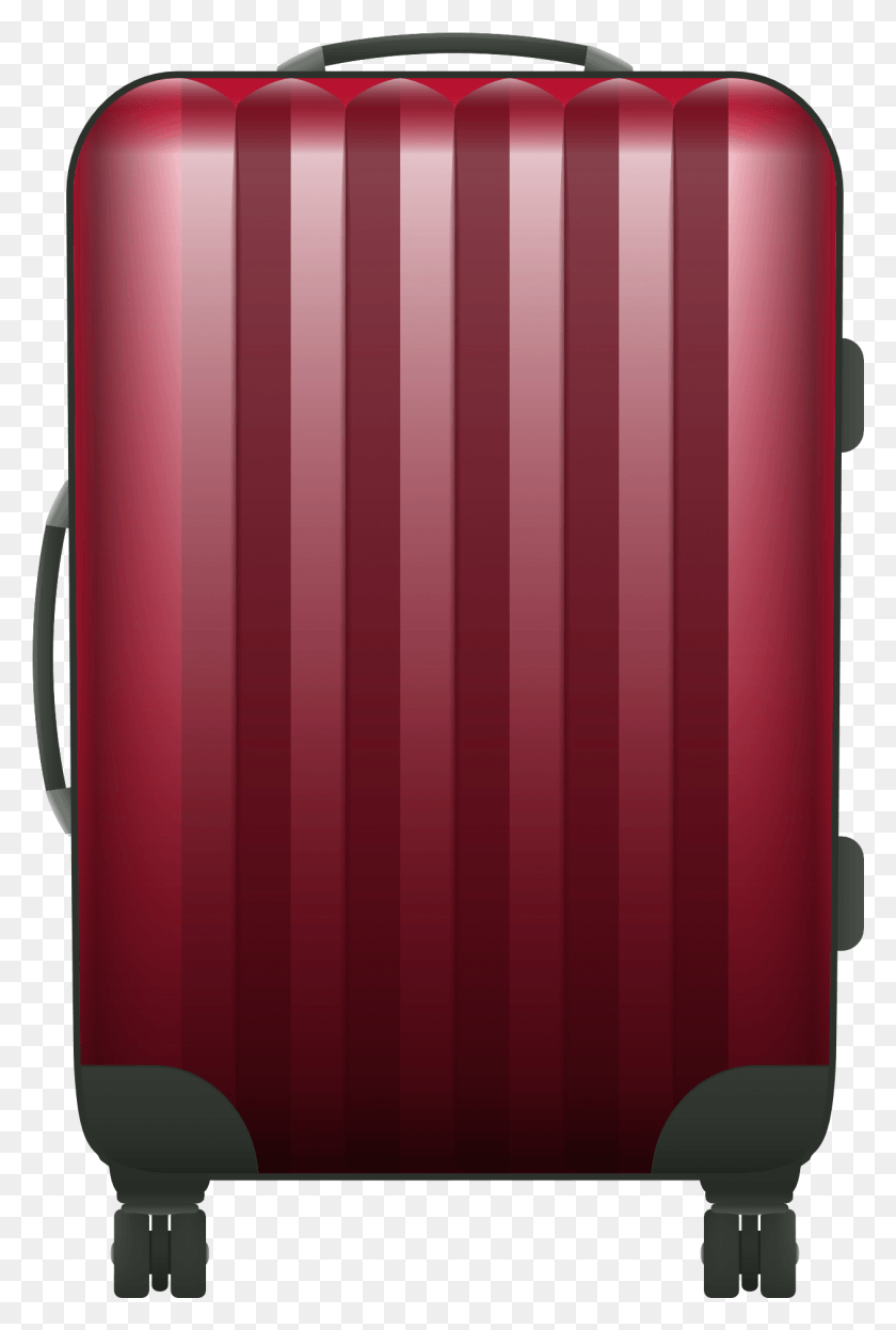 1263x1921 Travel Bag Vector Transparent Image Travelling Bag Vector, Luggage, Maroon, Suitcase HD PNG Download