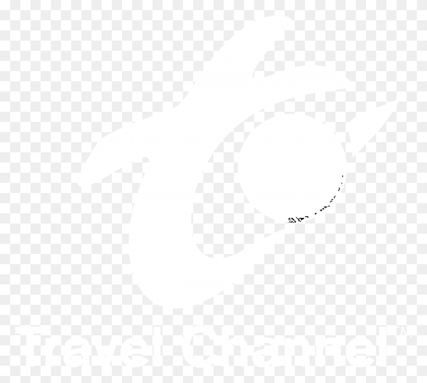 2400x2138 Travel Channel Logo Black And White Slope, Text, Number, Symbol Descargar Hd Png