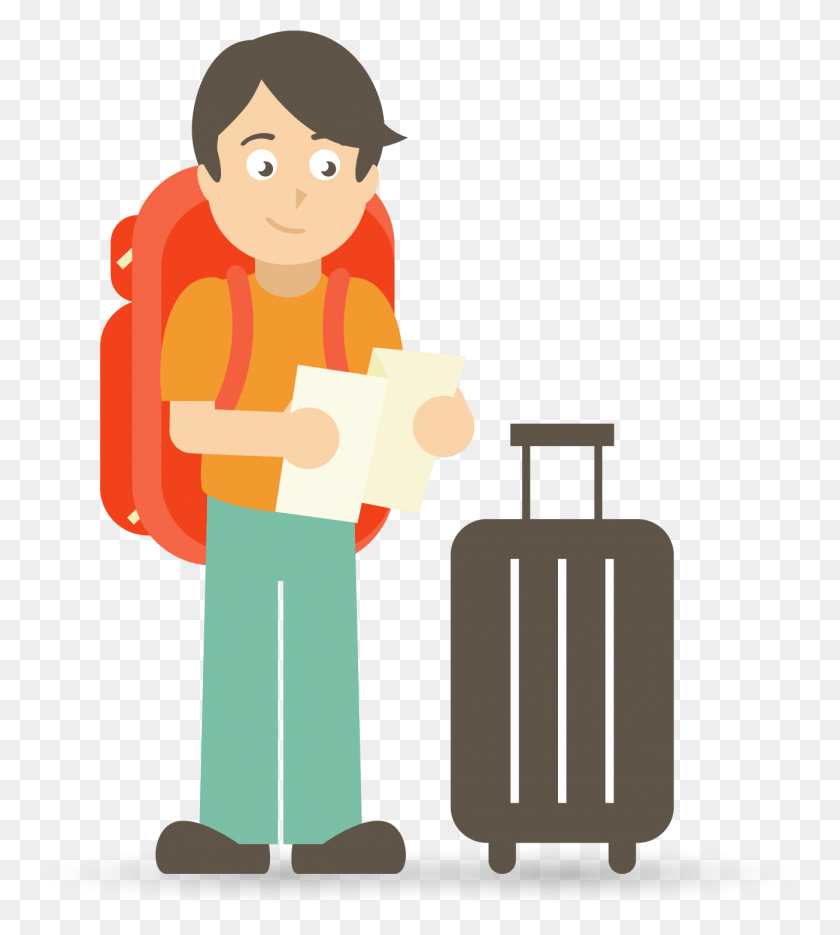 1303x1462 Travel Insurance Clipart Health Service Traveler Cartoon, Luggage, Box, Suitcase HD PNG Download