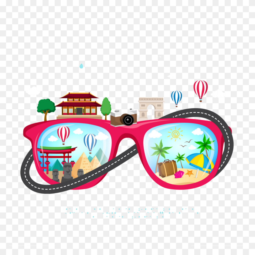 1024x1024 Travel Pictures Vector Travel, Goggles, Accessories, Accessory HD PNG Download