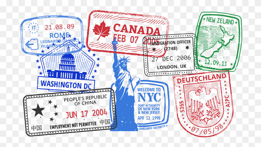 720x413 Travel Tips For First Timers Going On International Passport With Stamps, Poster, Advertisement, Flyer HD PNG Download