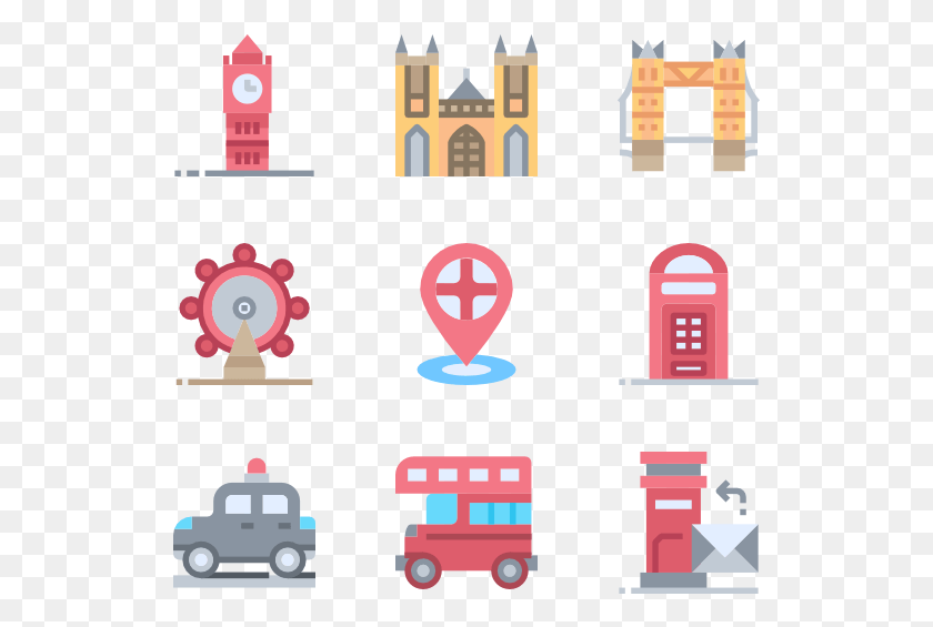 529x505 Travel To England England Icons, Text, Super Mario, Electronics HD PNG Download