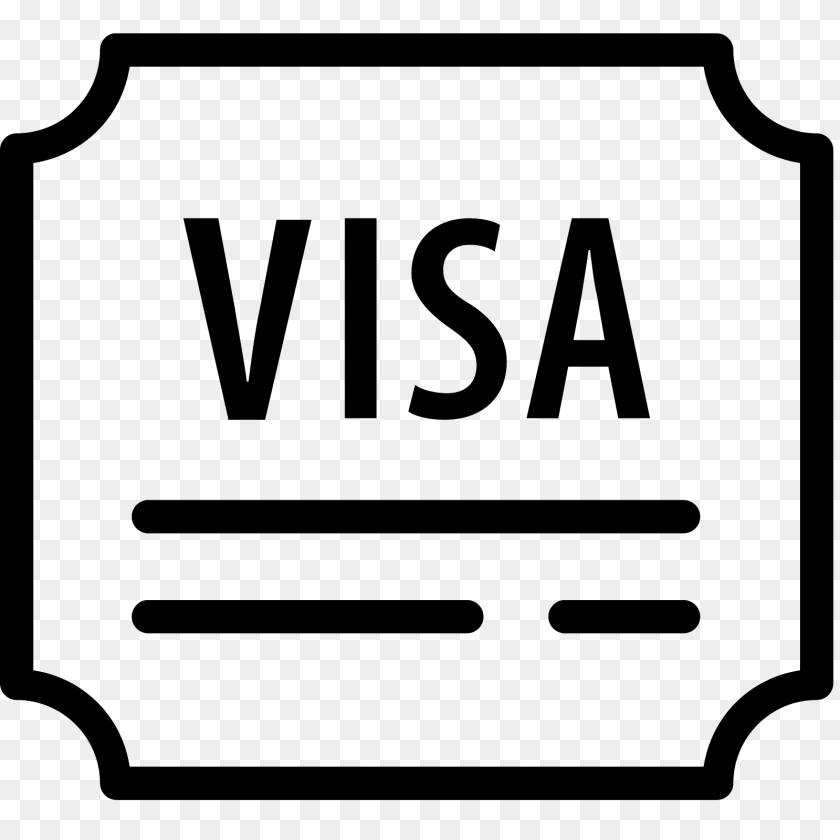 1600x1600 Travel Visa Icon, Gray Transparent PNG