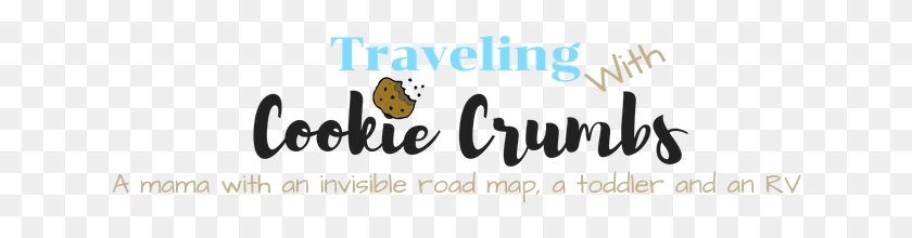 640x160 Traveling With Cookie Crumbs Graphic Design, Text, Alphabet, Word HD PNG Download