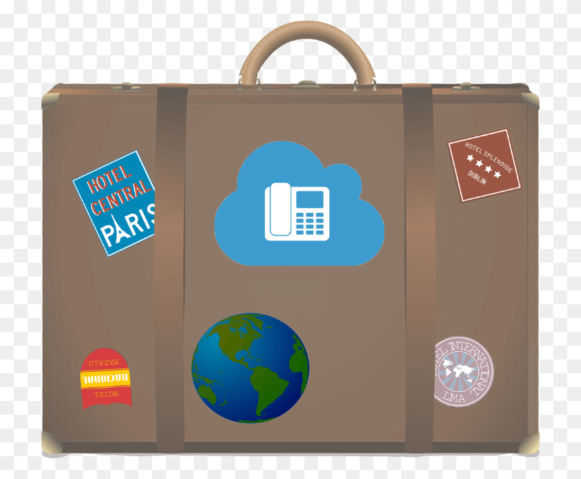720x633 Traveling With Voip Travel, Luggage, First Aid, Outer Space Descargar Hd Png