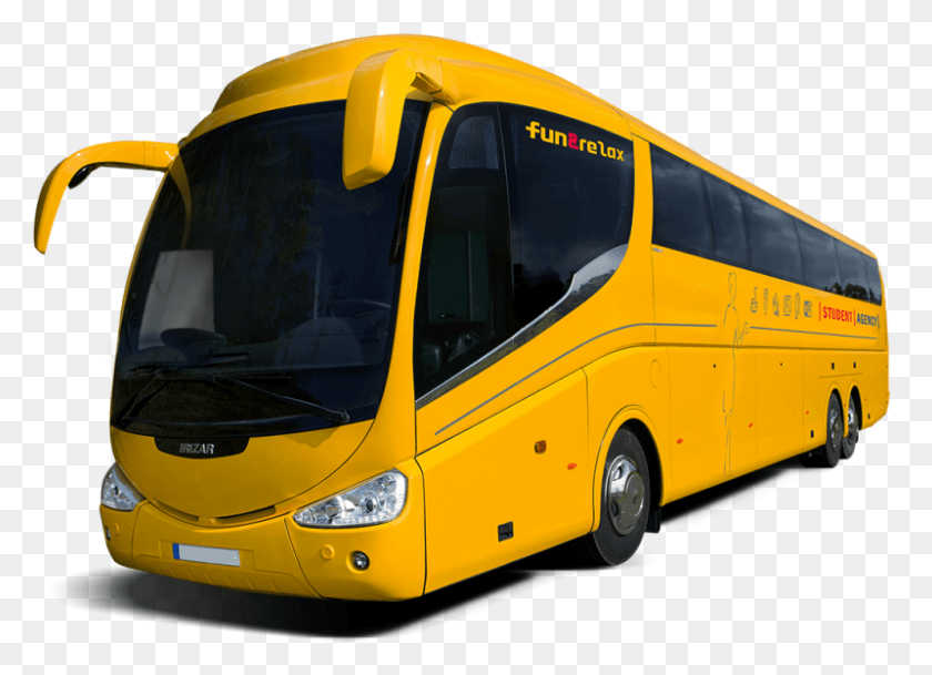 800x564 Travels By Bus Regiojet, Vehicle, Transportation, School Bus HD PNG Download