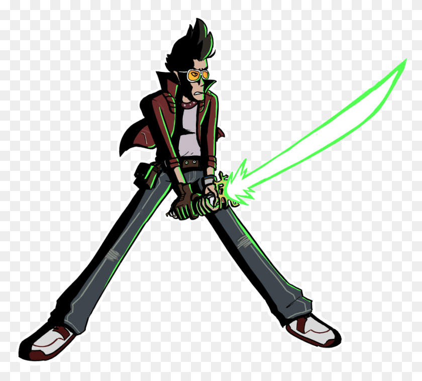 897x803 Travis Touchdown Cartoon, Bow, Knight, Duel HD PNG Download