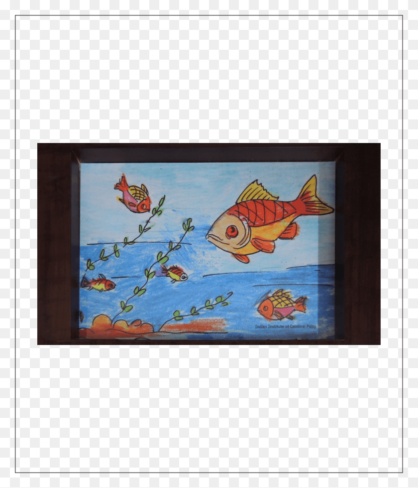 1302x1538 Tray Painting, Fish HD PNG Download