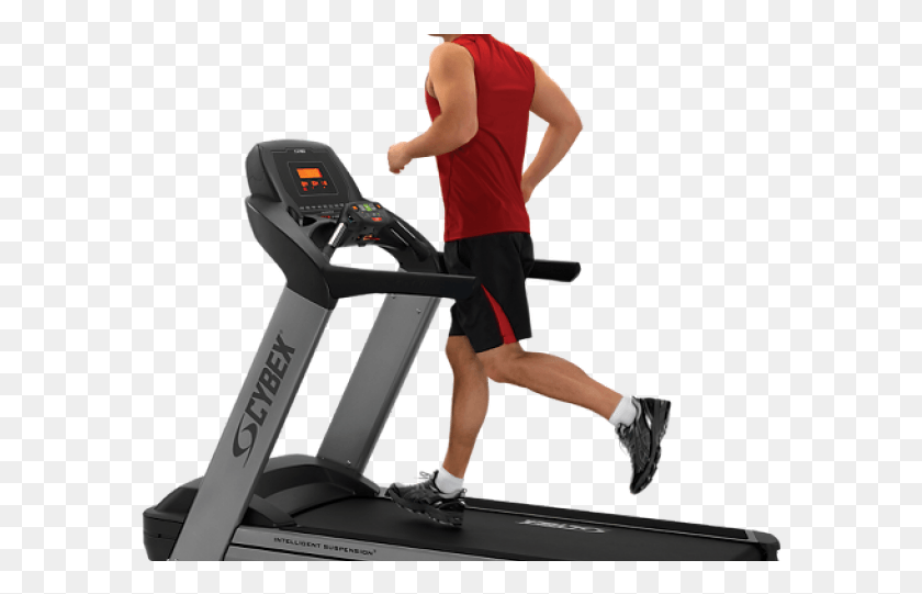 587x481 Treadmill And Stationary Bike, Person, Human, Fitness HD PNG Download