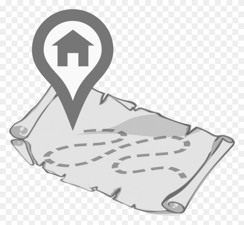 789x724 Treasure Map Computer Icons Home Care Service Map To Home Clipart, Clothing, Apparel, Soil HD PNG Download