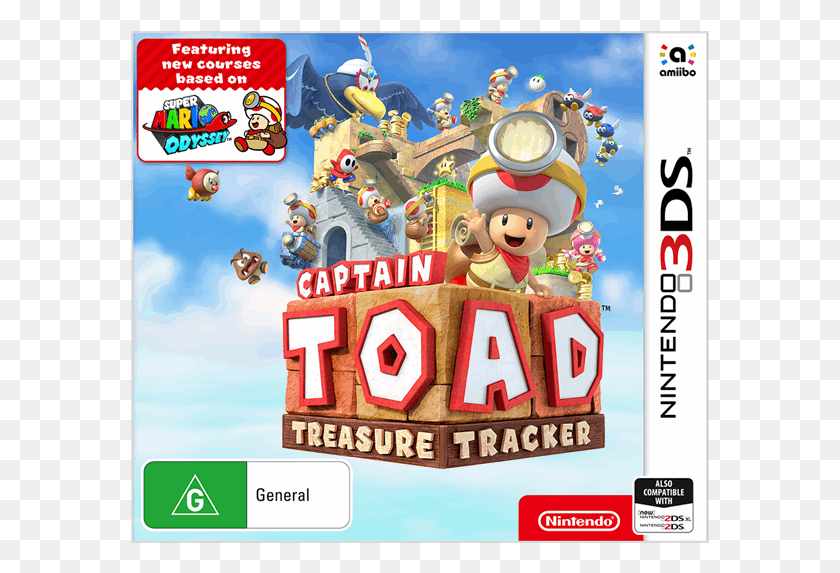 579x513 Treasure Tracker Captain Toad 3ds Cover, Super Mario, Advertisement, Poster HD PNG Download