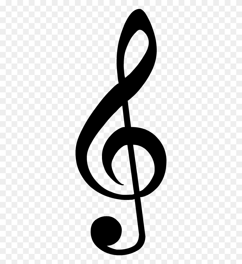 317x855 Treble Clef, Gray, World Of Warcraft HD PNG Download