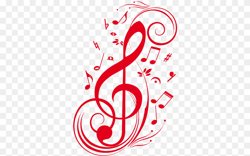 350x525 Treble Clef And Music Notes, Graphics, Art, Weapon, Dynamite Sticker PNG