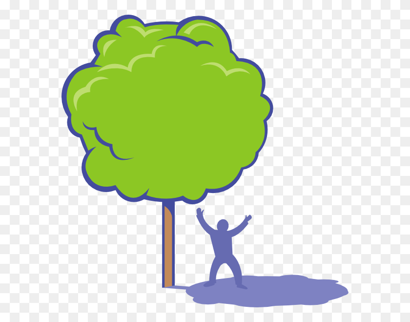 588x599 Tree, Graphics, Person HD PNG Download