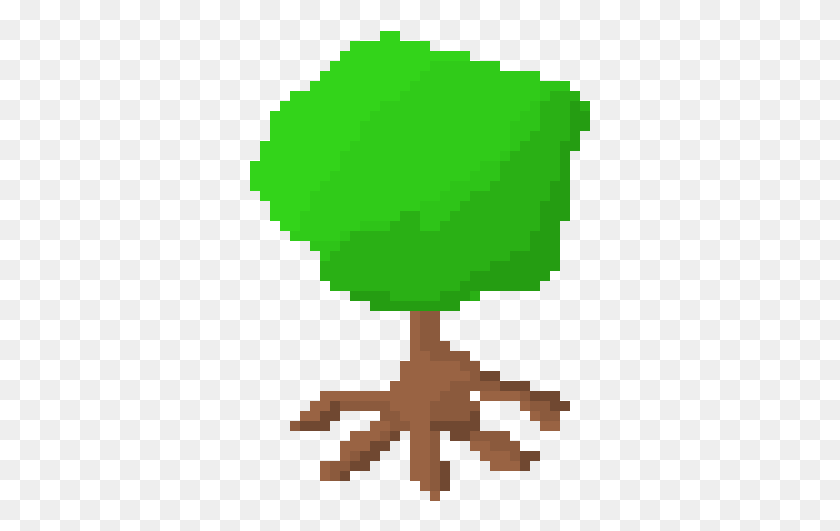 341x471 Tree 4864 Pixel Art Pixel Art Tree, Graphics, Green HD PNG Download