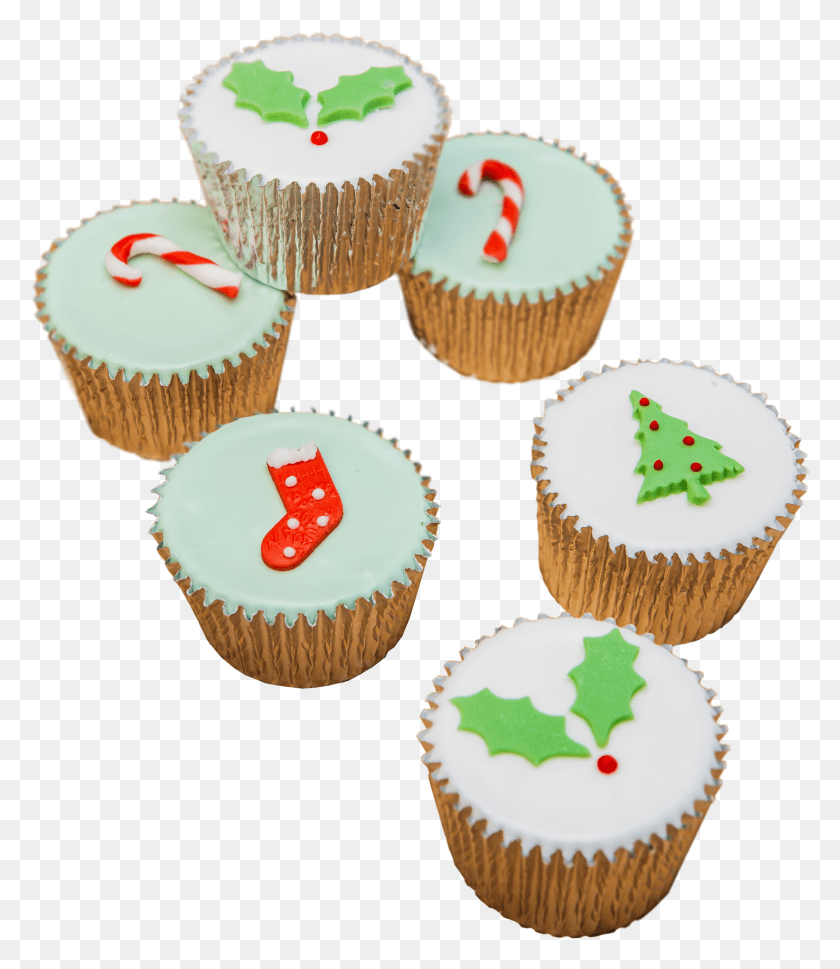 Tree And Holly Fairy Cakes Make Christmas Fairy Cakes HD PNG Download